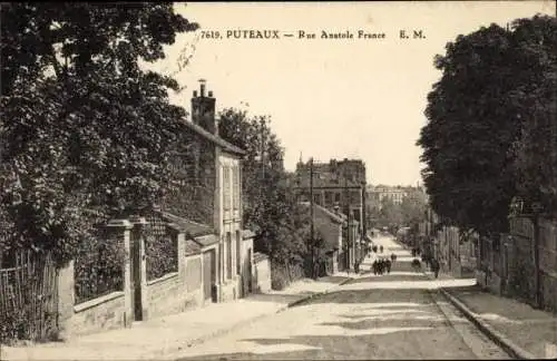 Ak Puteaux Hauts de Seine, Rue Anatole France