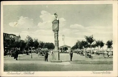 Ak Ostseebad Ahlbeck Heringsdorf auf Usedom, Konzertplatz