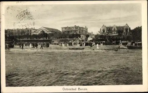 Ak Ostseebad Bansin Heringsdorf auf Usedom, Strand, Hotels