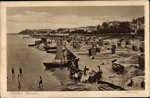 Ak Ostseebad Bansin Heringsdorf auf Usedom, Strandleben