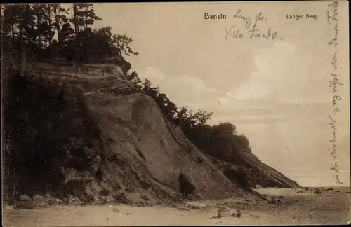 Ak Ostseebad Bansin Heringsdorf auf Usedom, Langer Berg