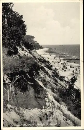Ak Ostseebad Kölpinsee auf Usedom, Steilufer, Strand
