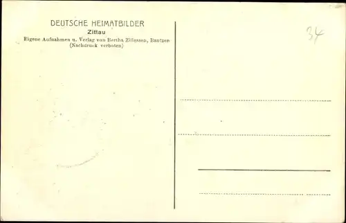 Ak Zittau in Sachsen, Hof im alten Gymnasium, Eichenallee in der Weinau