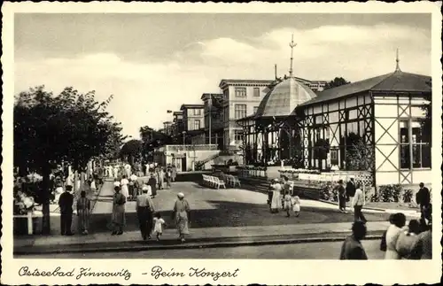 Ak Ostseebad Zinnowitz auf Usedom, Beim Konzert