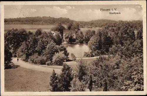 Ak Plauen im Vogtland, Stadtpark