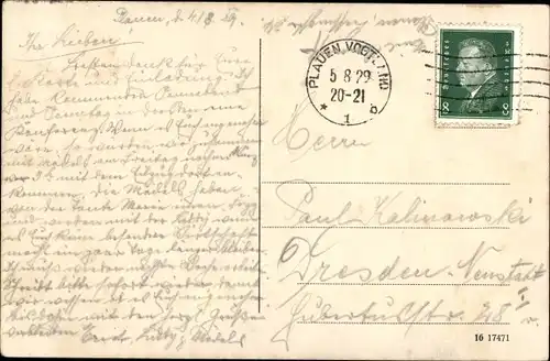 Ak Plauen im Vogtland, Stadtpark