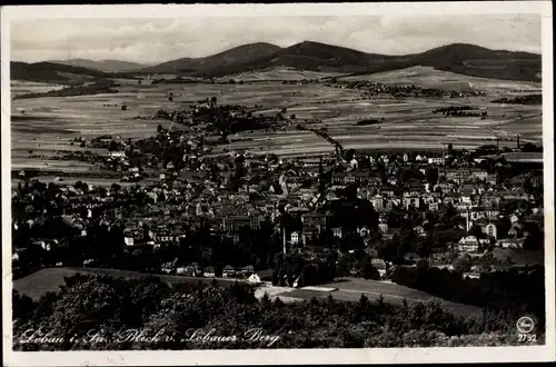 Ak Löbau in Sachsen, Blick vom Löbauer Berg