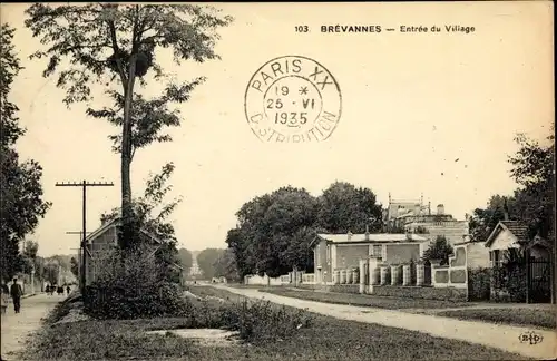 Ak Brevannes Val de Marne, Entree du Village