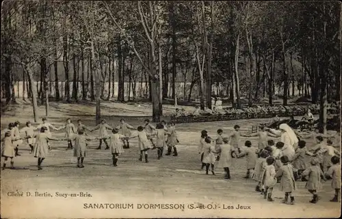 Ak Ormesson Val de Marne, Retour de Promenade, Les Jeux