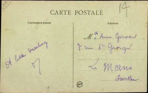 Wappen Ak Caen Calvados, Rue Saint Jean