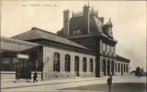 Ak Pantin Seine Saint Denis, La Gare