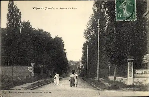 Ak Vigneux sur Seine Essonne, Avenue du Parc