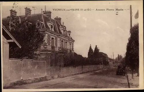 Ak Vigneux sur Seine Essonne, Avenue Pierre Marin