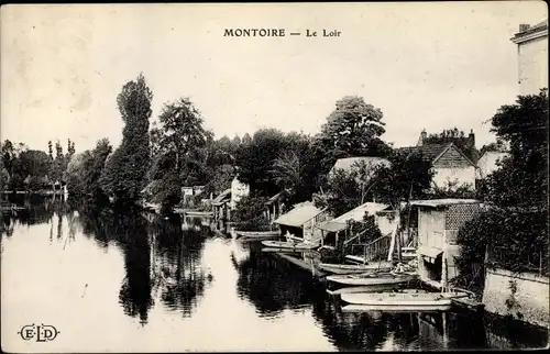 Ak Montoire Loir et Cher, Le Loir