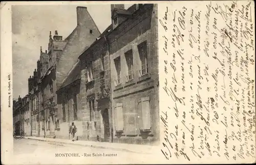 Ak Montoire Loir et Cher, Rue Saint Laurent