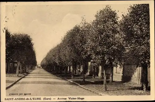 Ak Saint André de l'Eure Eure, Avenue Victor Hugo