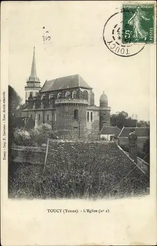 Ak Toucy Yonne, l´Église