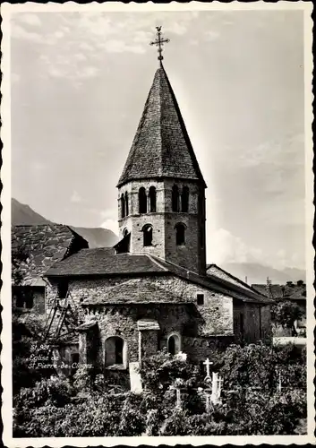 Ak Saint-Pierre-de-Clages Wallis, Eglise