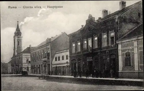 Ak Ruma Serbien, Glavna Ulica, Hauptgasse