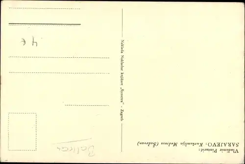 Künstler Ak Pintaric, V., Sarajevo Bosnien Herzegowina, Kursumlija Madresa