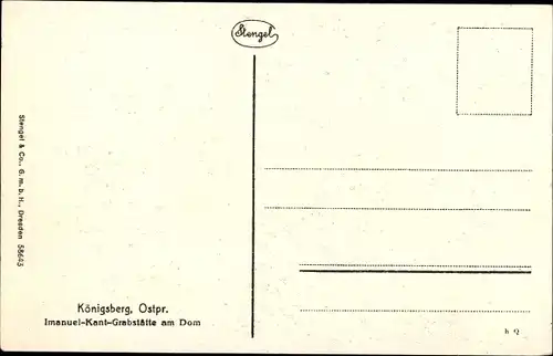 Ak Kaliningrad Königsberg Ostpreußen, Imanuel Kant Grabstätte am Dom