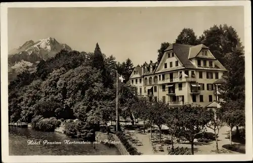 Ak Zürich Stadt Schweiz, Hotel Pension Hertenstein, Pilatus