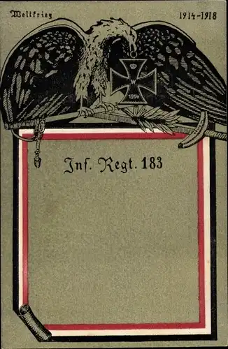 Regiment Ak Infanterie Regiment 183, Eisernes Kreuz, Adler