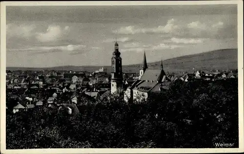 Ak Weimar in Thüringen, Teilansicht