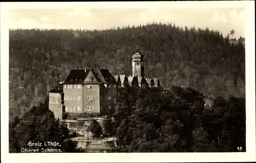 Ak Greiz im Vogtland, Oberes Schloss