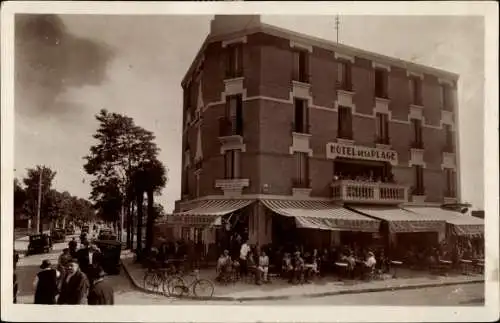 Ak Maisons Alfort Val de Marne, Hotel de la Plage, Avenue de Saint Maurice