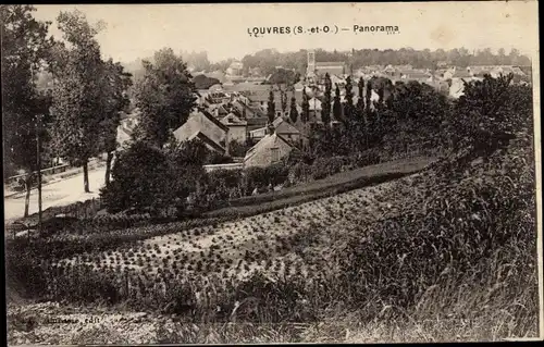 Ak Louvres Val d’Oise, Panorama