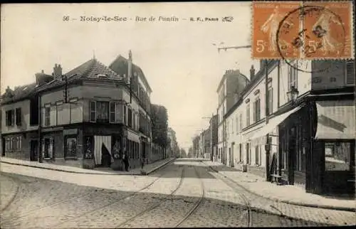 Ak Noisy-le-Sec Seine Saint Denis, Rue de Pantin