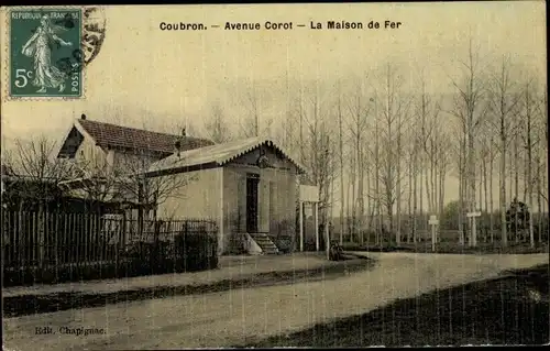 Ak Coubron Seine Saint Denis, Avenue Corot, La Maison de Fer