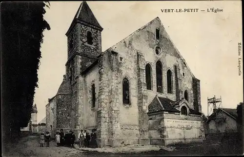 Ak Vert le Petit Essonne, L´Église