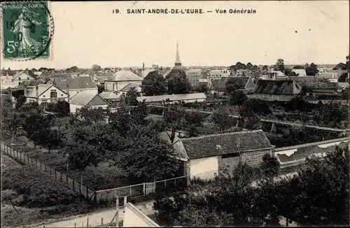 Ak Saint André de l'Eure Eure, Vue Générale
