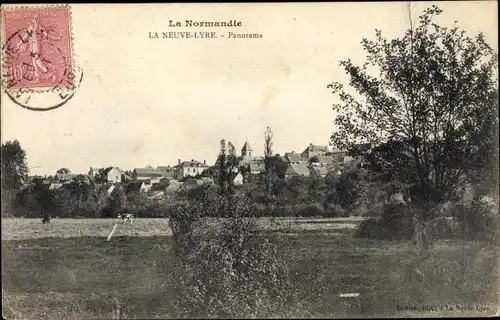 Ak La Neuve Lyre Eure, Panorama