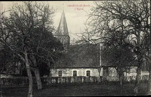 Ak Orgeville Eure, L´Église