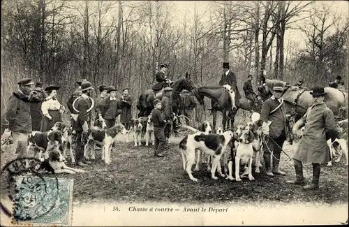 Ak Yvelines, Chasse a courre, Avant le Depart