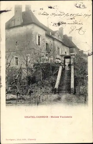 Ak Chatel Censoir Yonne, Maison Vaulabelle