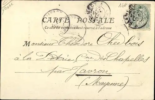 Ak Chatel Censoir Yonne, Maison Vaulabelle