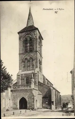 Ak Pontaubert Yonne, L´Église