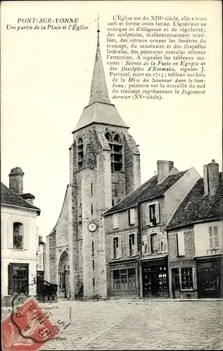 Ak Pont Sur Yonne, L´Église