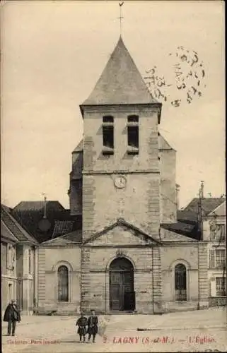 Ak Lagny Seine et Marne, L´Église