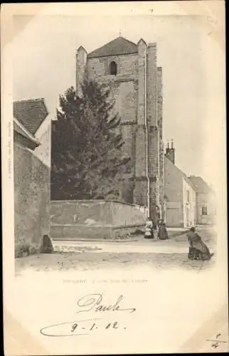 Ak Jouarre Seine et Marne, Tour de l´Abbaye