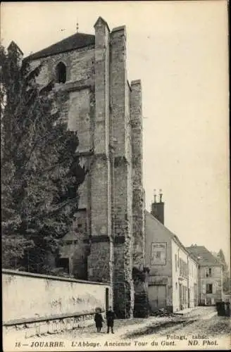 Ak Jouarre Seine et Marne, L´Abbaye, Ancienne Tour de Guet