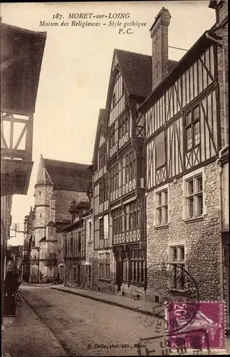 Ak Moret-sur-Loing Seine et Marne, Maison des Religieuses