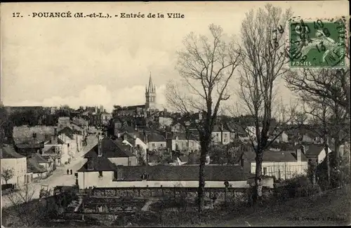 Ak Pouancé Maine et Loire, Entrée de la Ville