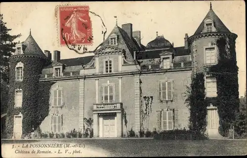 Ak La Possonnière Maine-et-Loire, Château de Romain