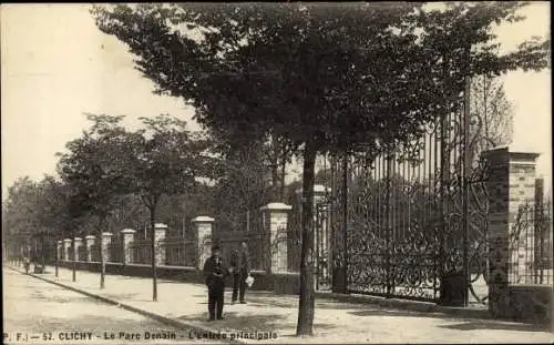 Ak Clichy Hauts de Seine, Parc Denain