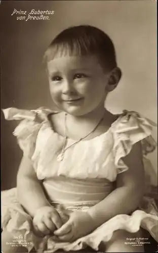 Ak Prinz Hubertus von Preußen, Portrait